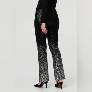 Cable & Gauge Black and Silver Sequin Pull-on Pants